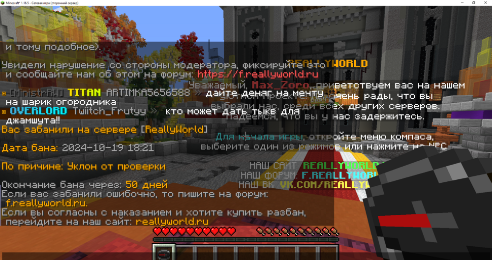 Minecraft_ 1.16.5 - Сетевая игра (сторонний сервер) 19.10.2024 18_25_22.png